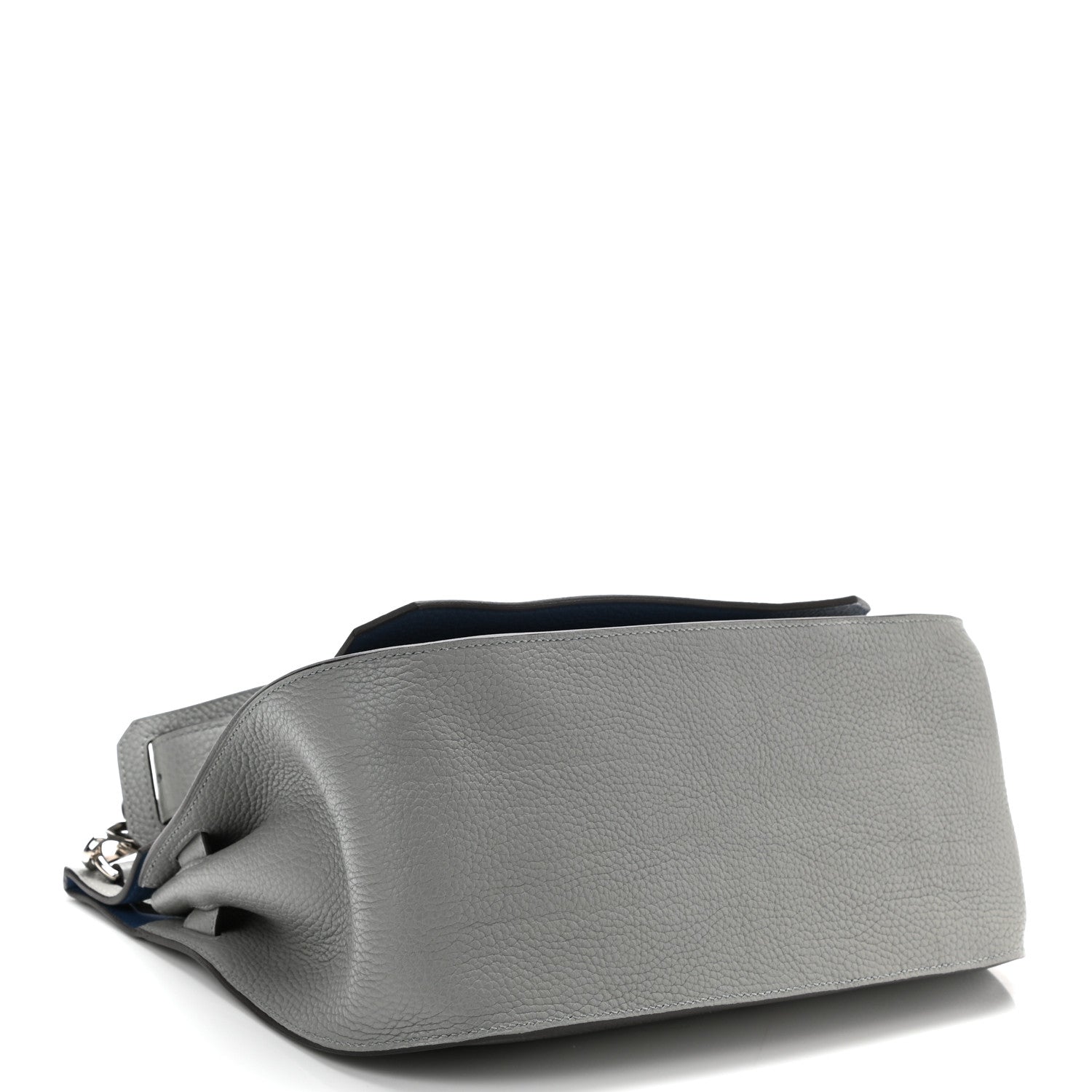 Hermes Taurillon Clemence Jypsiere 31 Gris Mouette Bleu Agate 4 of 10