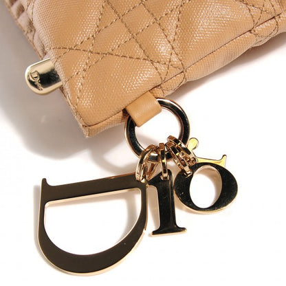 Christian Dior Coated Canvas Panarea Medium Flat Pouch Natural 8 of 16