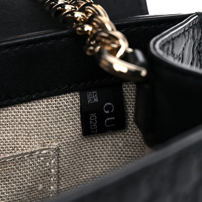 Gucci Microguccissima Medium Emily Chain Shoulder Bag Black 7 of 16