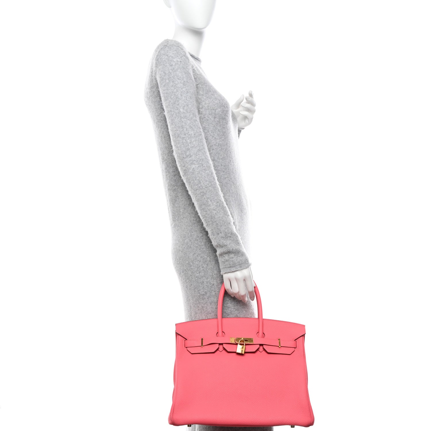 Hermes Togo Birkin 35 Rose Lipstick 2 of 16