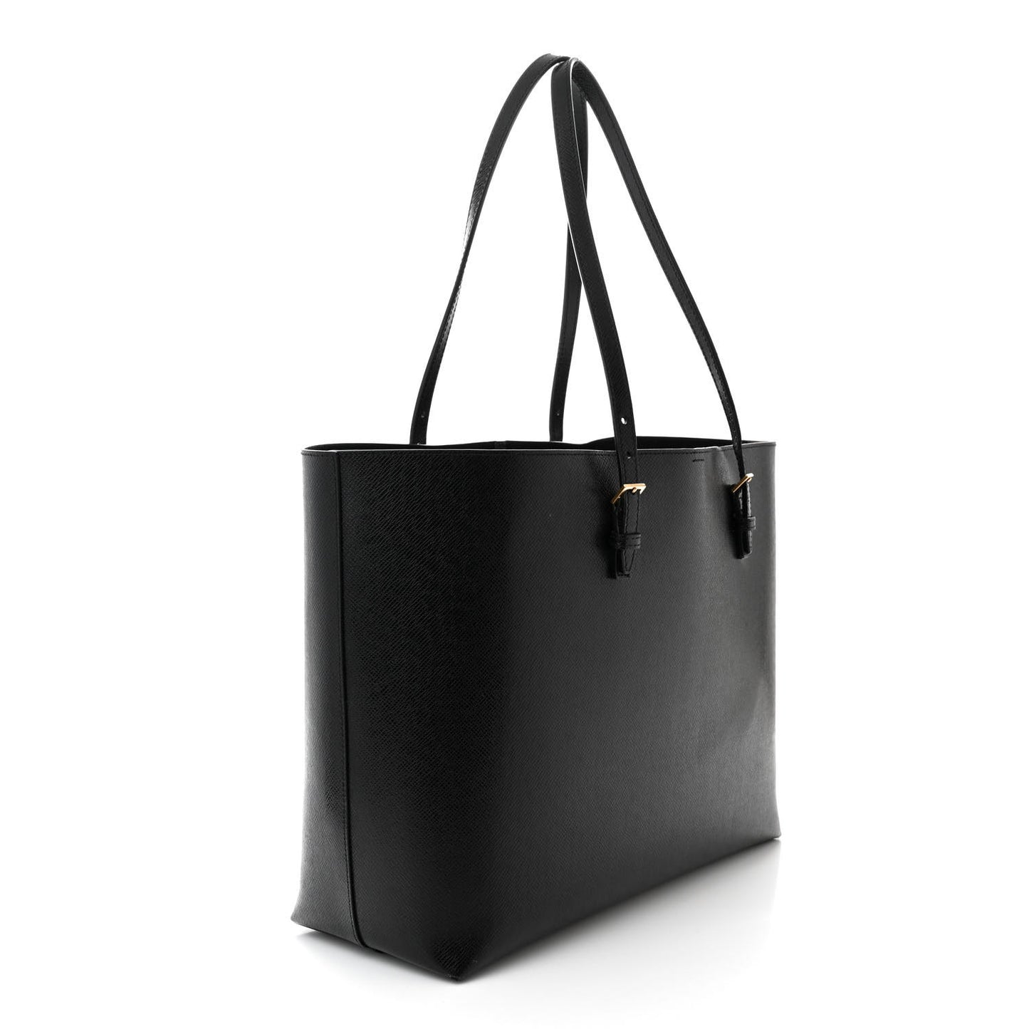 Calfskin Large Shopping Tote Black