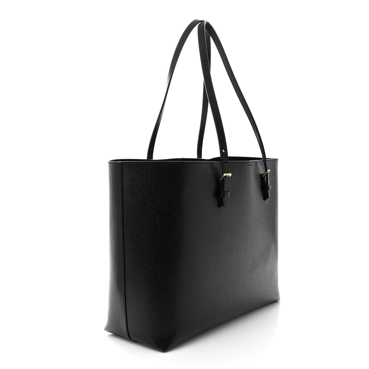 Saint Laurent Calfskin Large Shopping Tote Black 4 of 10