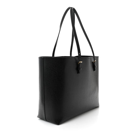 Saint Laurent Calfskin Large Shopping Tote Black 4 of 10