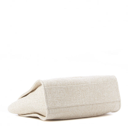 Chanel Lurex Boucle Small Deauville Tote Ivory 4 of 10