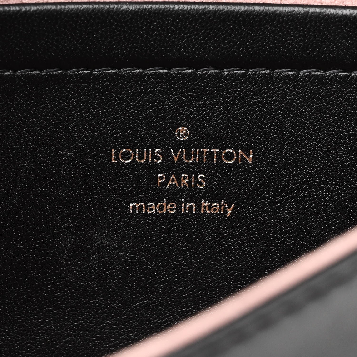 Louis Vuitton Lambskin Embossed Monogram Pochette Coussin Black 6 of 8