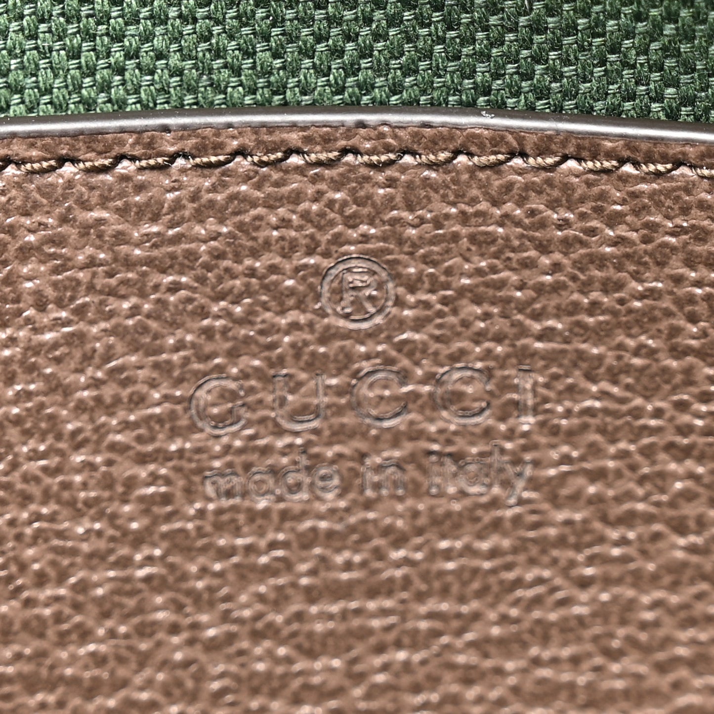 GG Supreme Monogram Textured Dollar Calfskin Web Mini Ophidia Shoulder Bag Beige Ebony New Acero