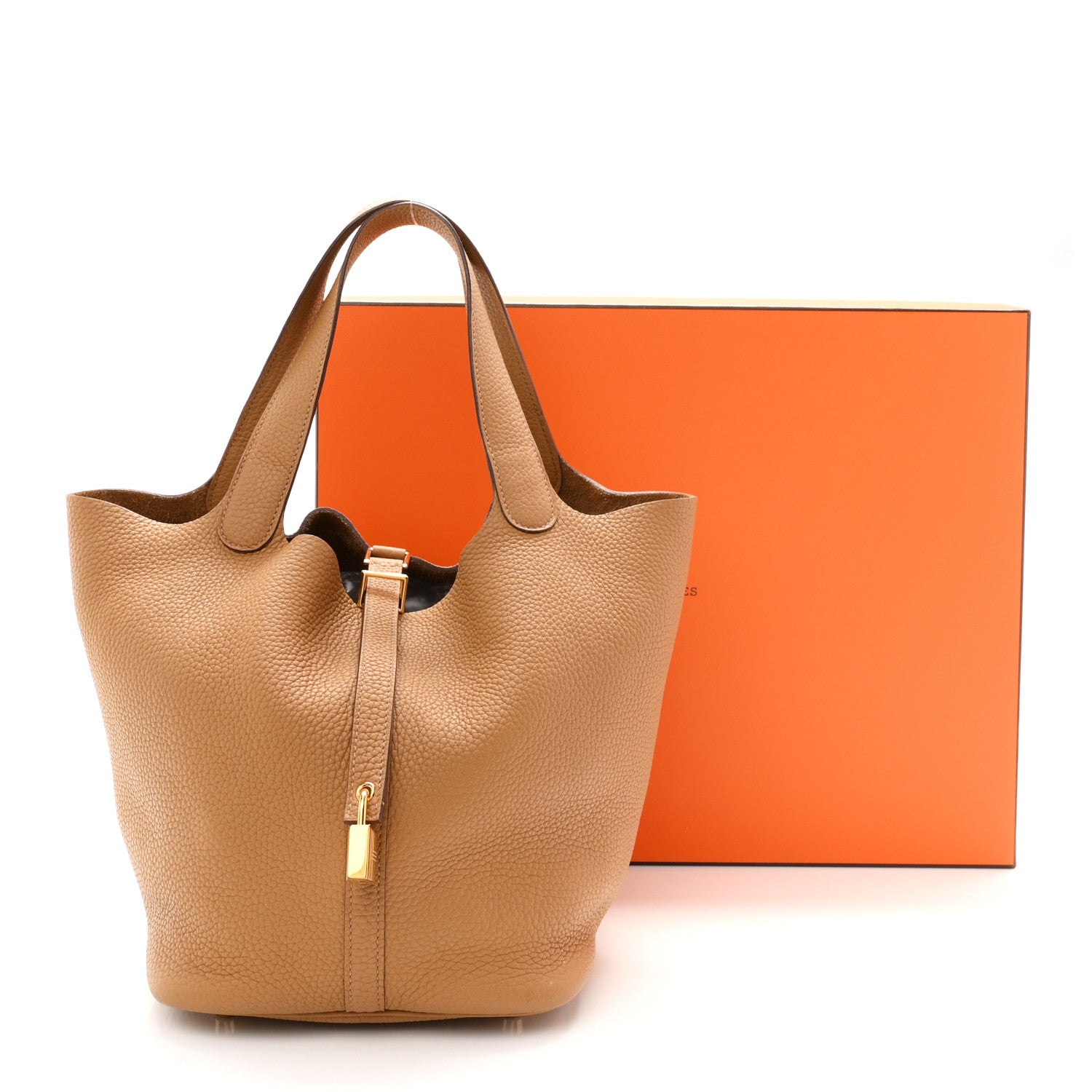 Hermes Taurillon Clemence Picotin Lock 22 MM Chai 1907452