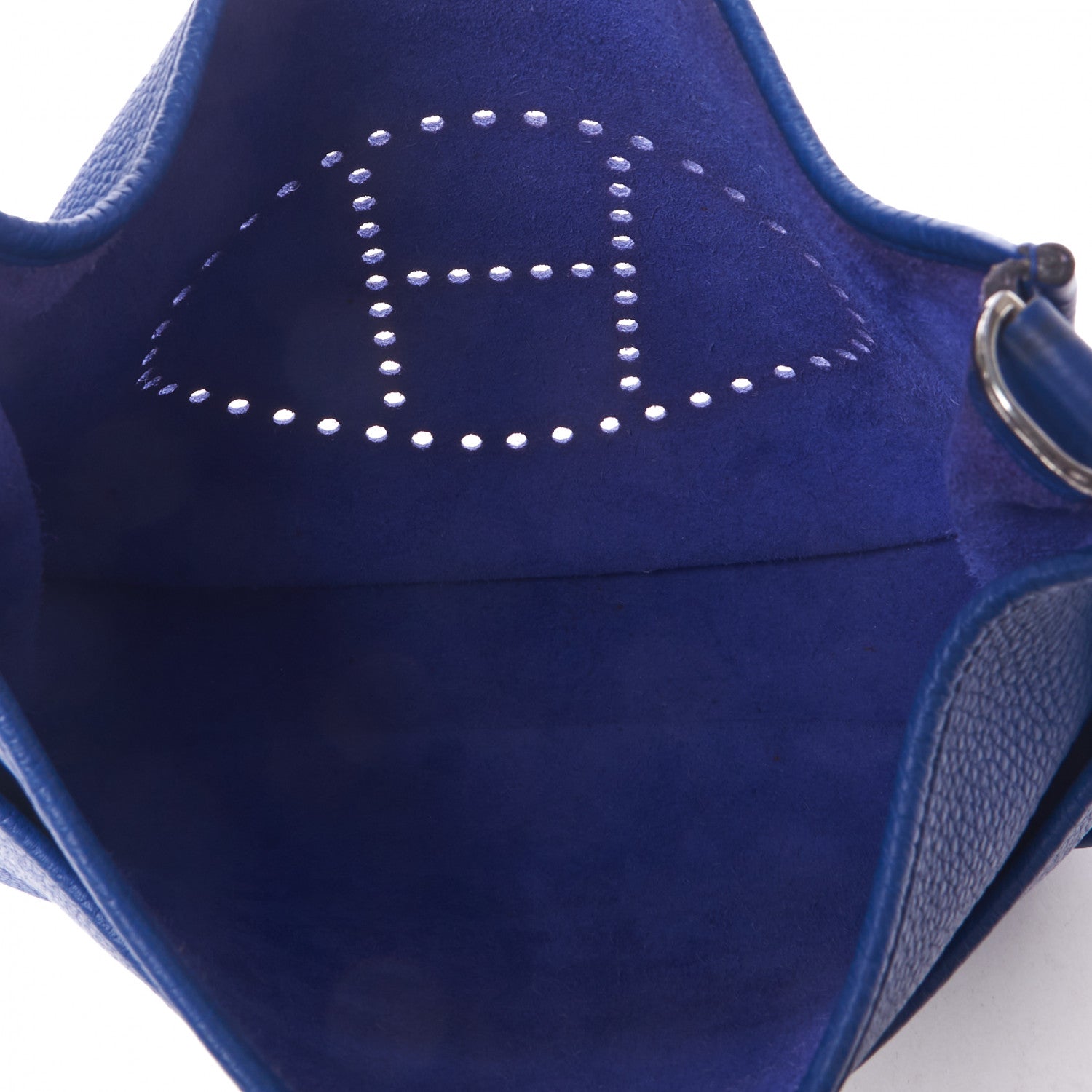 Hermes Taurillon Clemence Evelyne III GM Bleu Electrique 6 of 14