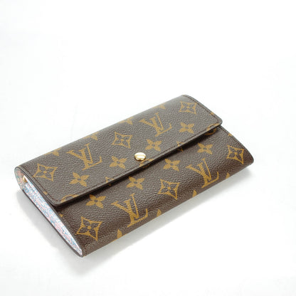 Louis Vuitton Monogram Fleuri Sarah Wallet Rose 7 of 18