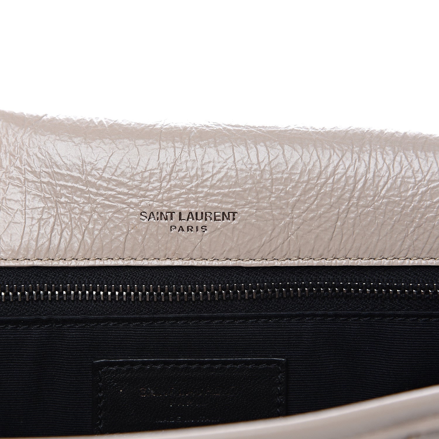 Saint Laurent Crinkled Calfskin Matelasse Monogram Medium Niki Chain Satchel Light Natural 5 of 9