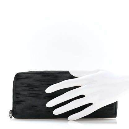 Louis Vuitton Epi Clemence Wallet Black 2 of 9