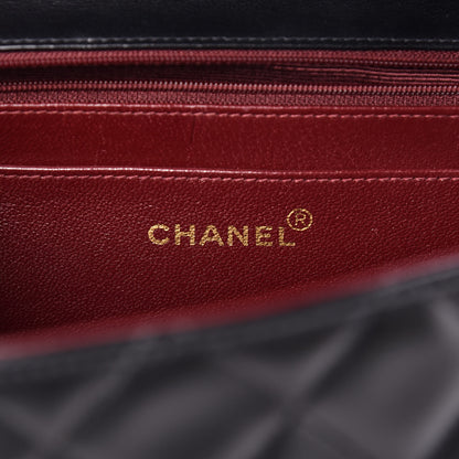 Chanel Lambskin Quilted XL Jumbo Single Flap Black 6 of 12