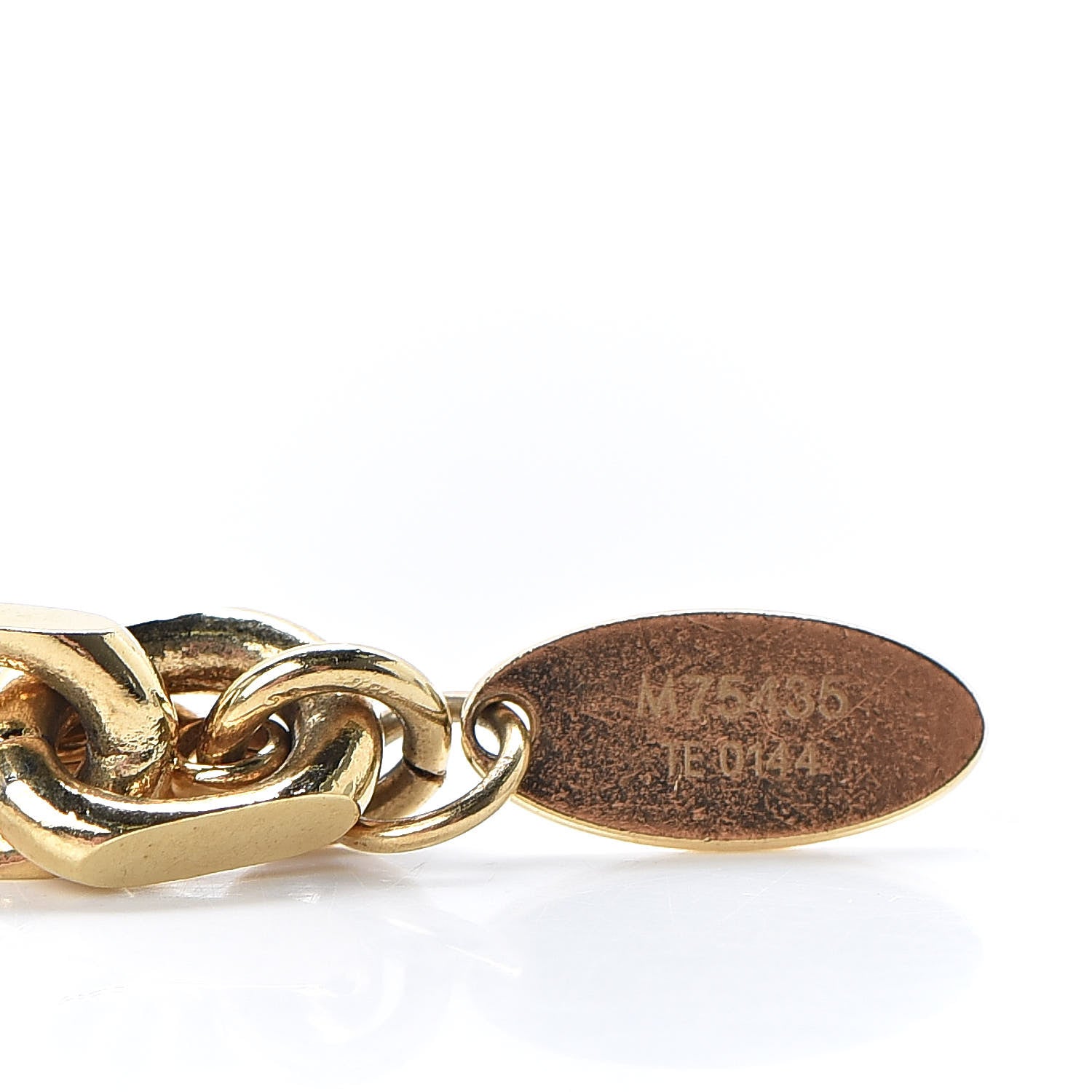 Louis Vuitton Onyx Crystal Padlock and Key Bracelet Gold 5 of 6