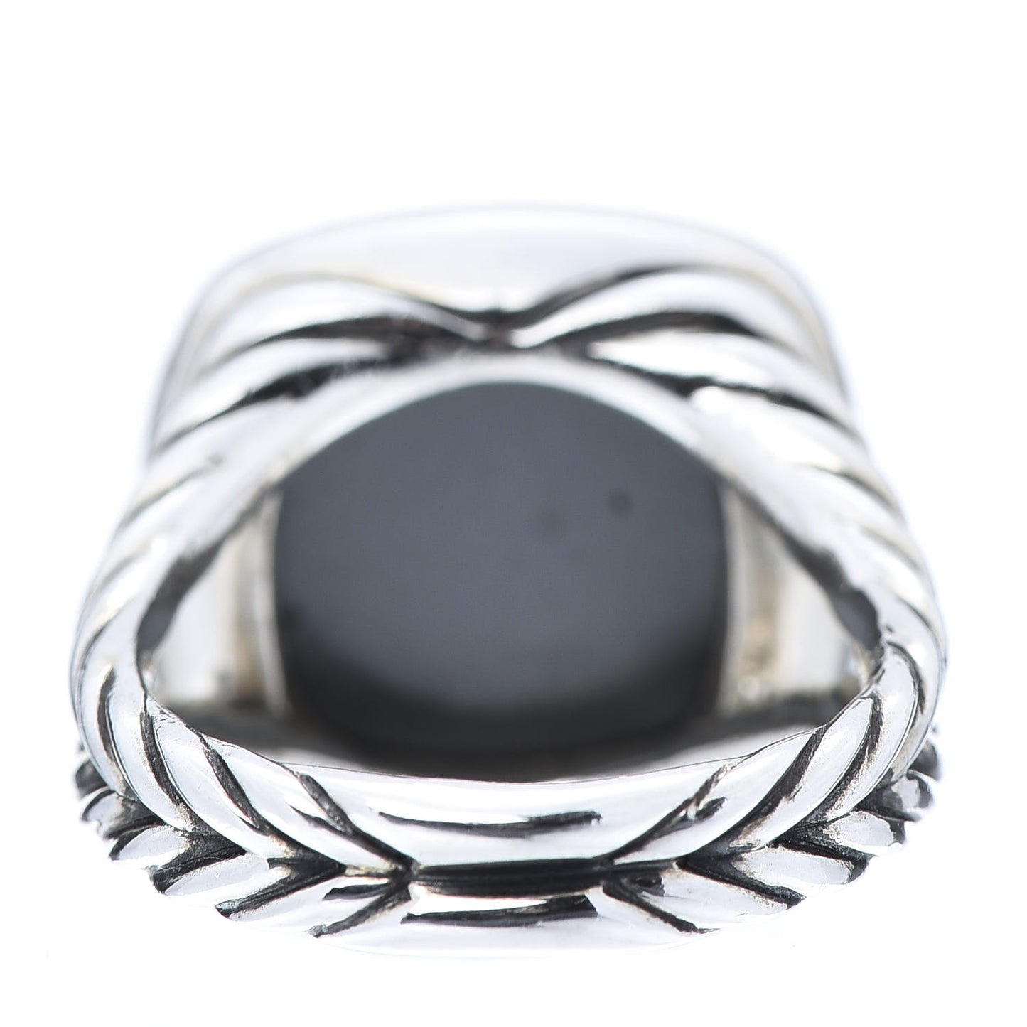 Sterling Silver Diamond Black Orchid 14mm Albion Ring 54 7