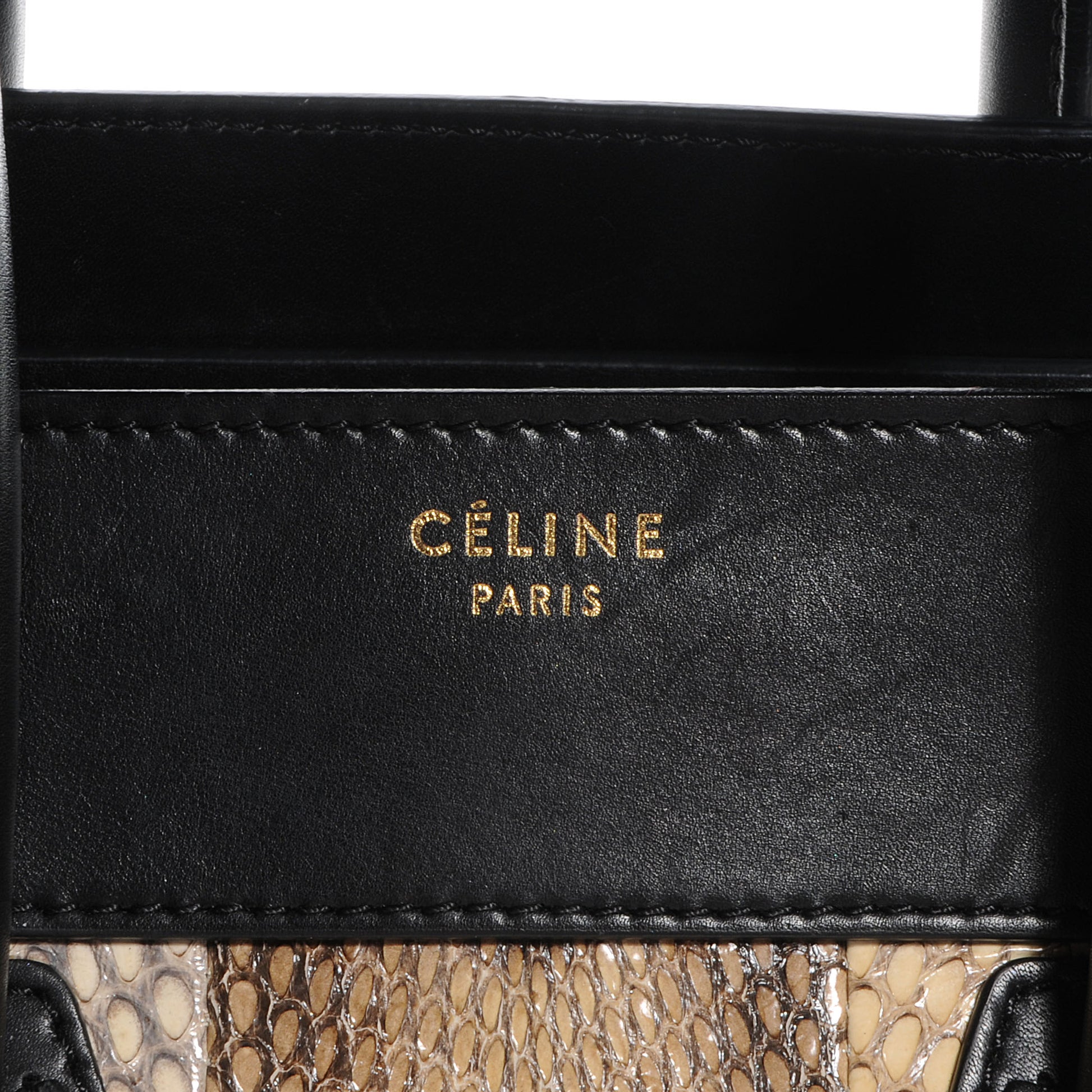 Celine Cobra Mini Luggage Black Navy Khaki 9 of 9