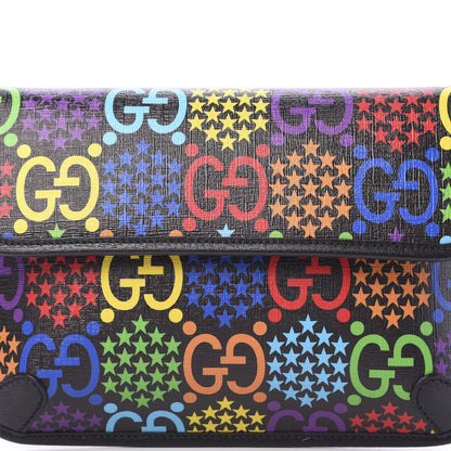 Gucci GG Supreme Monogram Psychedelic Slim Belt Bag Black 7 of 9