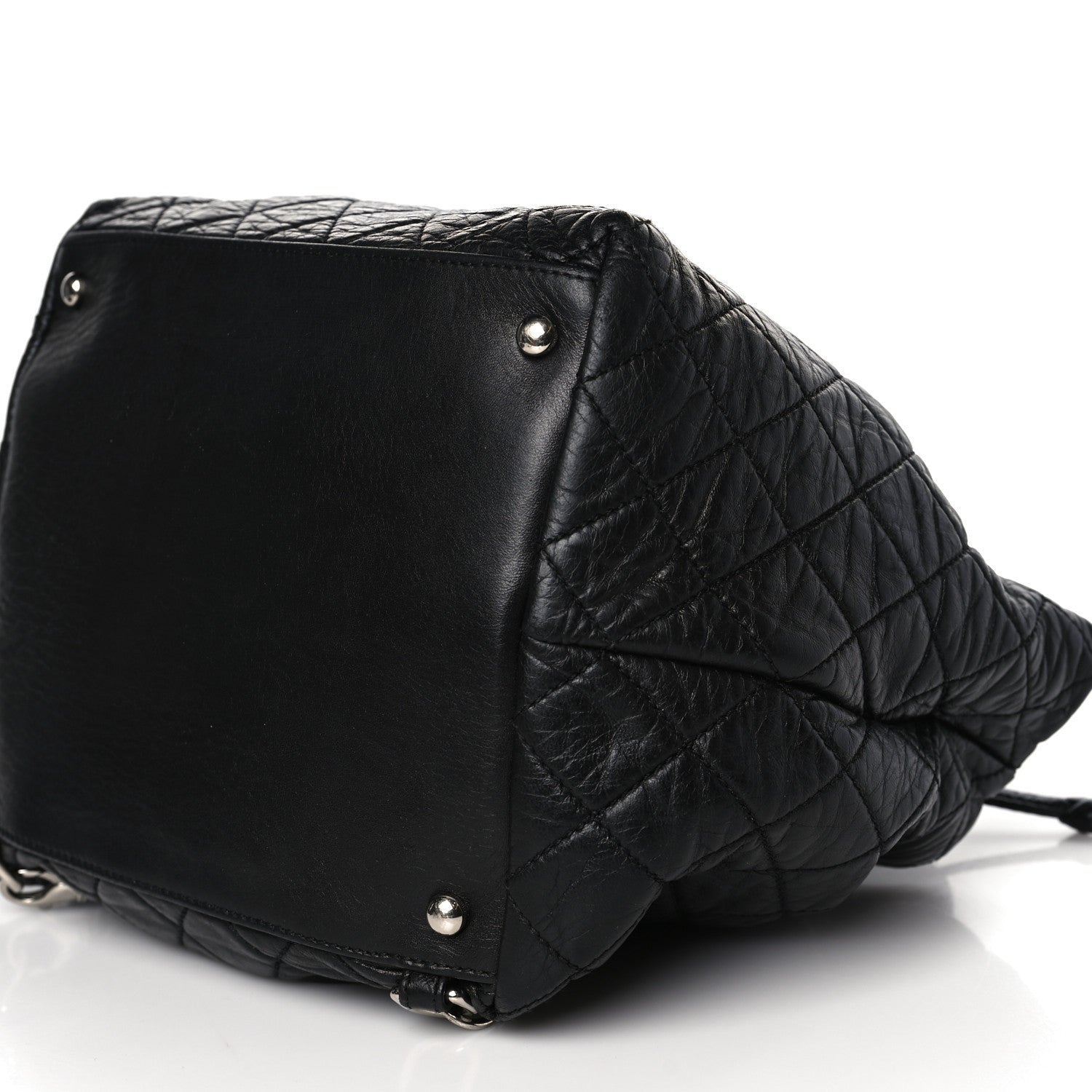 Chanel Glazed Calfskin Quilted Beijing Backpack Black 8 of 9