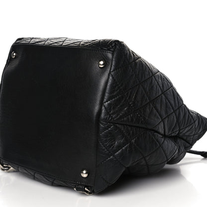 Chanel Glazed Calfskin Quilted Beijing Backpack Black 8 of 9