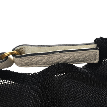 Gucci Grained Calfskin Logo Baseball Hat L White 9 of 10