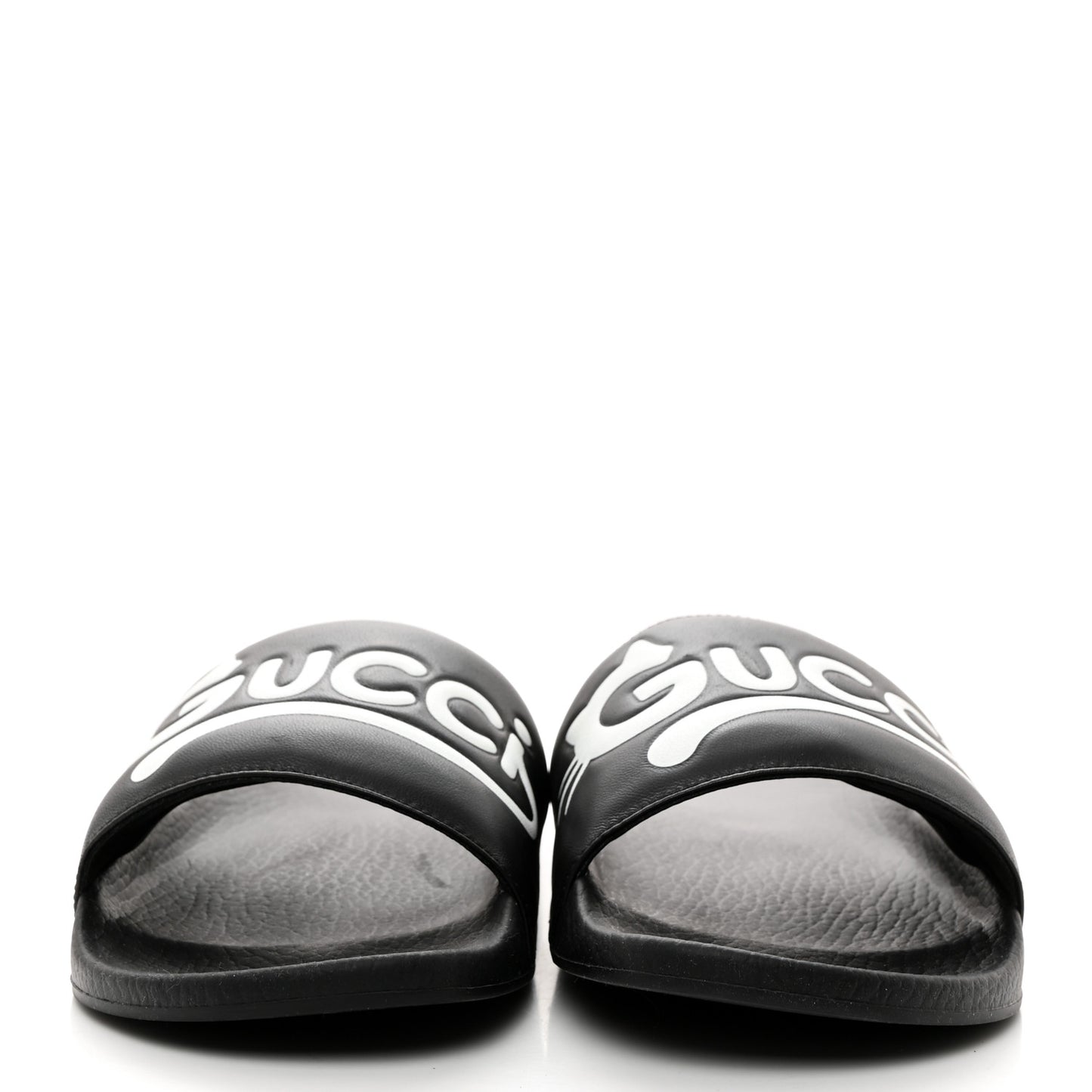 Nappa Cat Logo Womens Pursuit Slide Sandals 40 Black