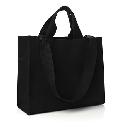 Fendi X VERSACE Canvas Fendace Logo Large Shopping Tote Black 3 of 9