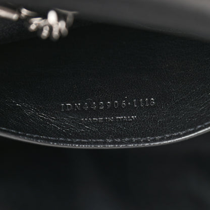 Saint Laurent Vintage Lambskin Chevron Monogram Small Nolita Black 7 of 10