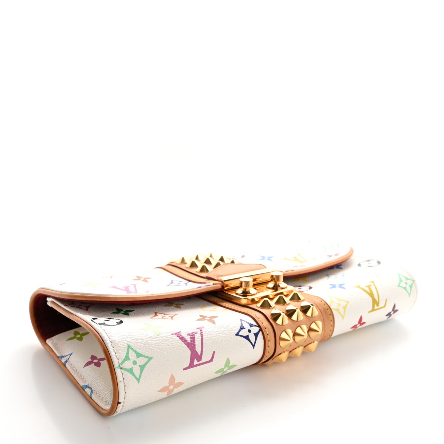 Monogram Multicolor Courtney Clutch White