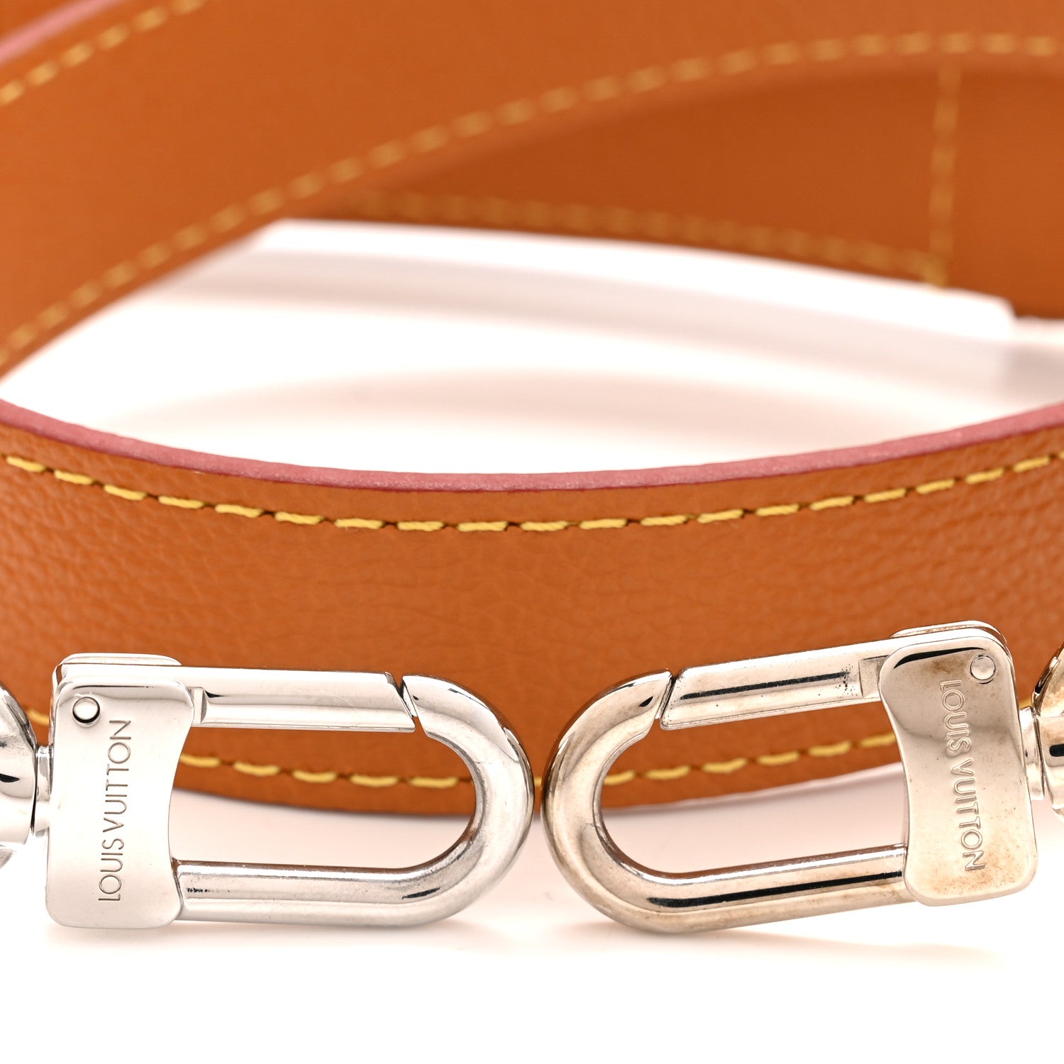 Louis Vuitton Grained Calfskin Marelle Strap Honey Miel 3 of 7