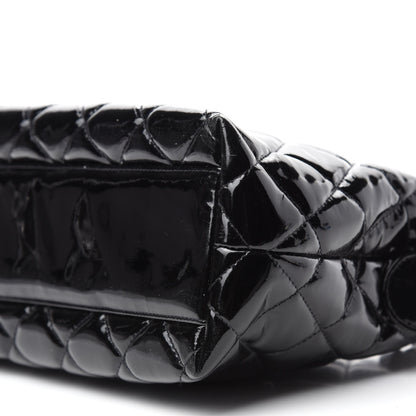 Chanel Patent Quilted Tote Black 7 of 11