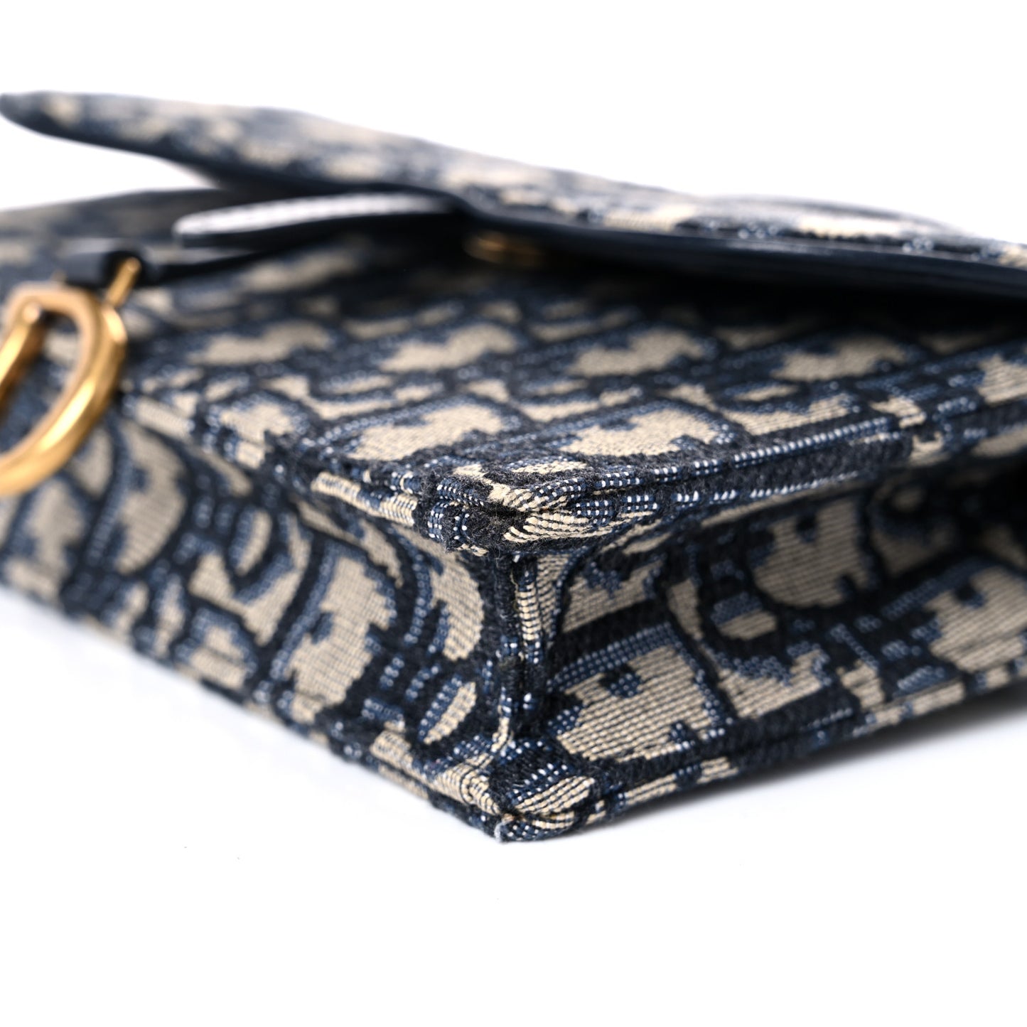 Oblique Saddle Belt Bag Blue