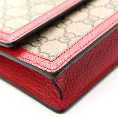 Gucci GG Supreme Monogram Web Queen Margaret Chain Wallet Red 10 of 14