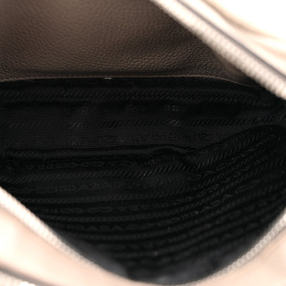 Prada Vitello Daino Soft Medium Double Zip Shoulder Bag Argilla 5 of 17