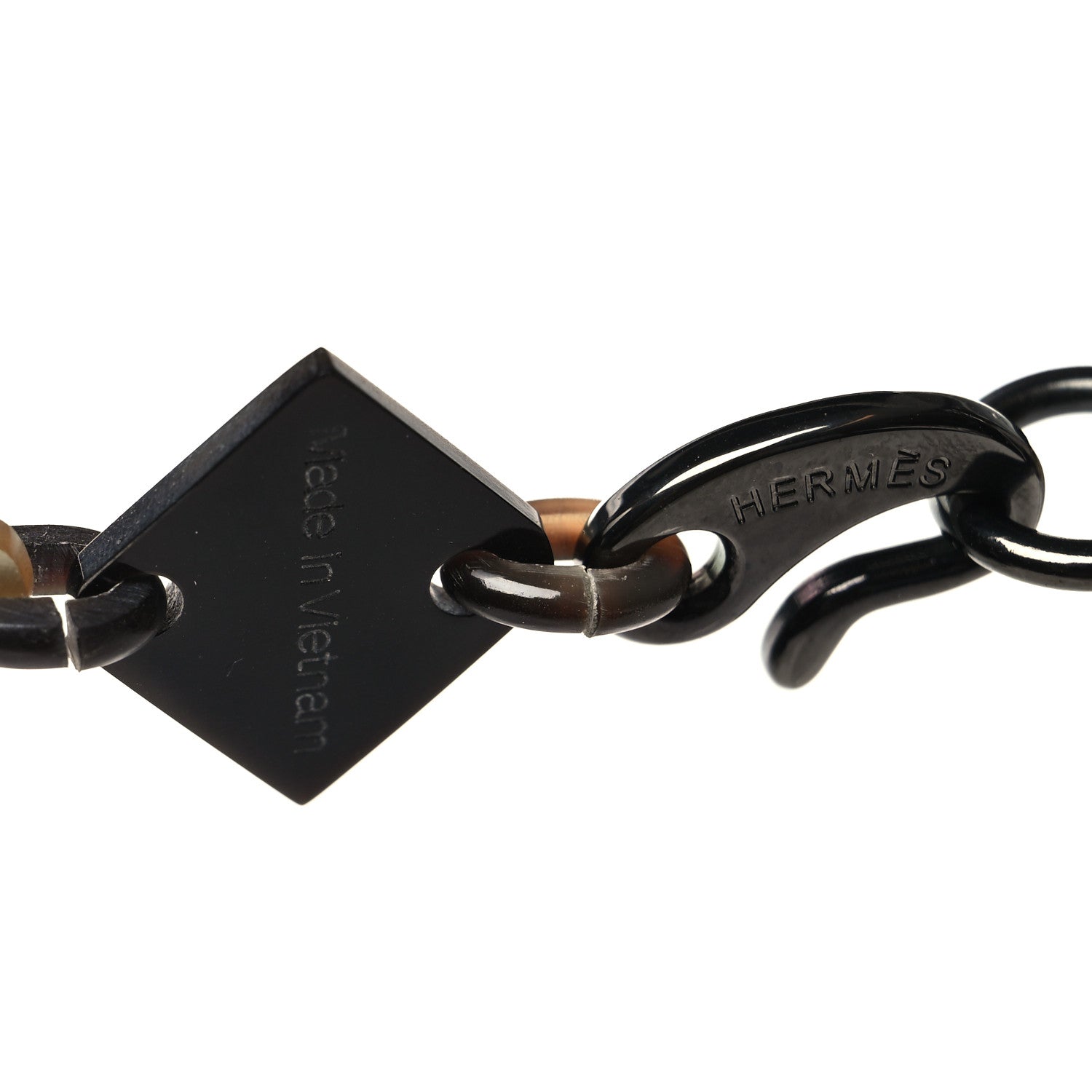 Hermes Buffalo Horn Lacquer Deva Necklace 5 of 5