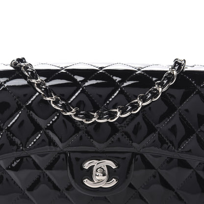 Chanel Patent Calfskin Quilted Mini Rectangular Flap Black 10 of 10