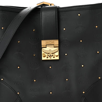 MCM Odeon Claudia Studs Crossbody Bag Black 7 of 9