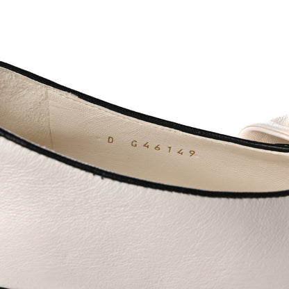Chanel Lambskin Bow Mary Jane Flats 39 White Black 8 of 8
