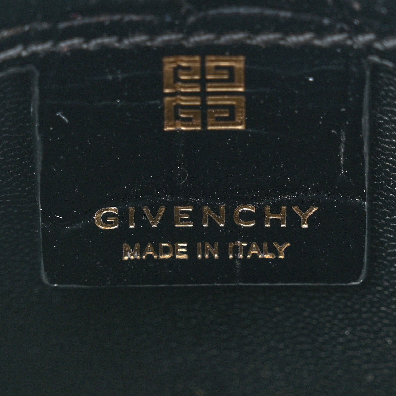 Givenchy Pony Calfskin Micro Leopard Print Shark Lock Bucket Bag Black Beige 6 of 10