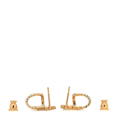 Christian Dior Crystal Clair D Lune Wrap Around Earrings Gold 3 of 4