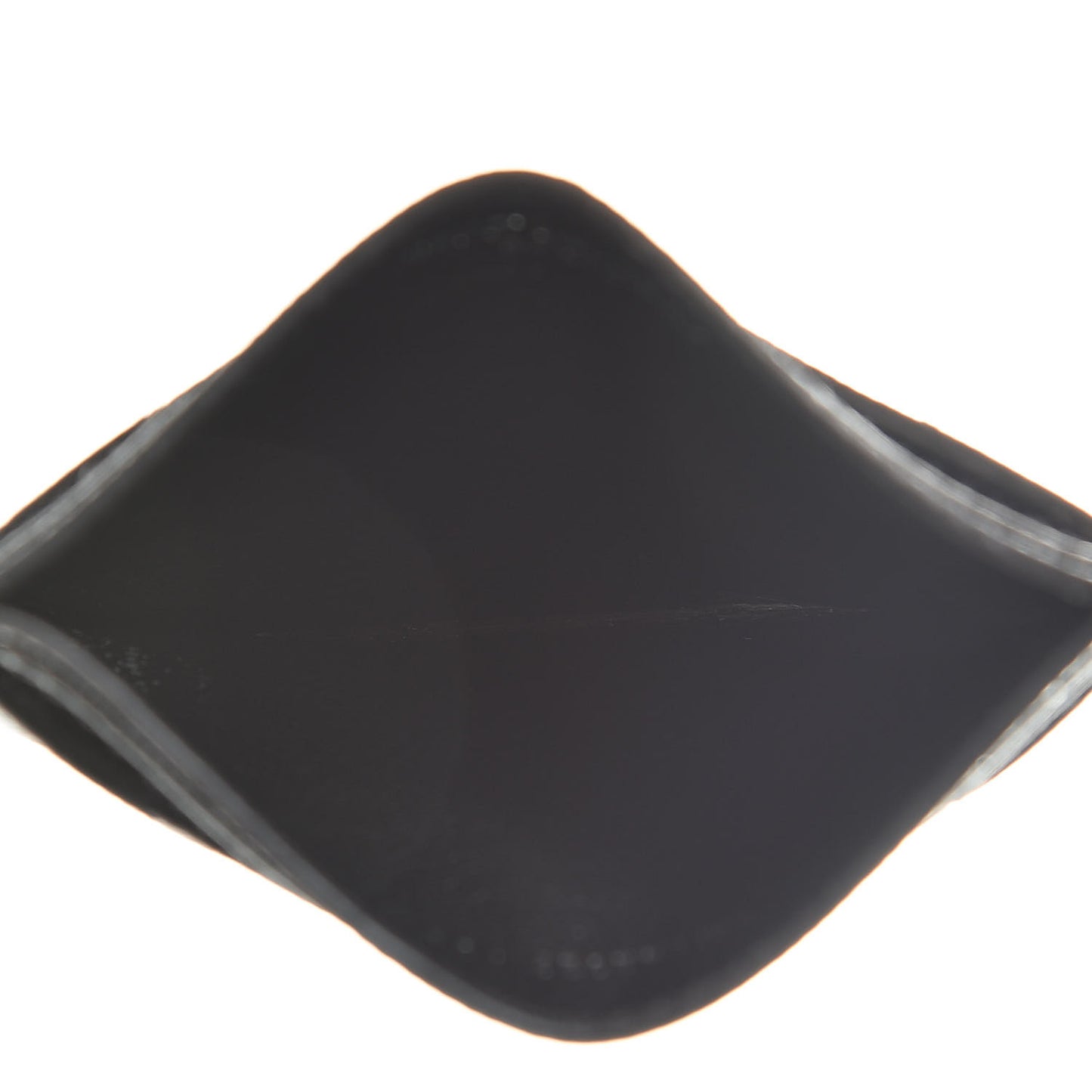 Grain De Poudre Matelasse Chevron Monogram Credit Card Case Black