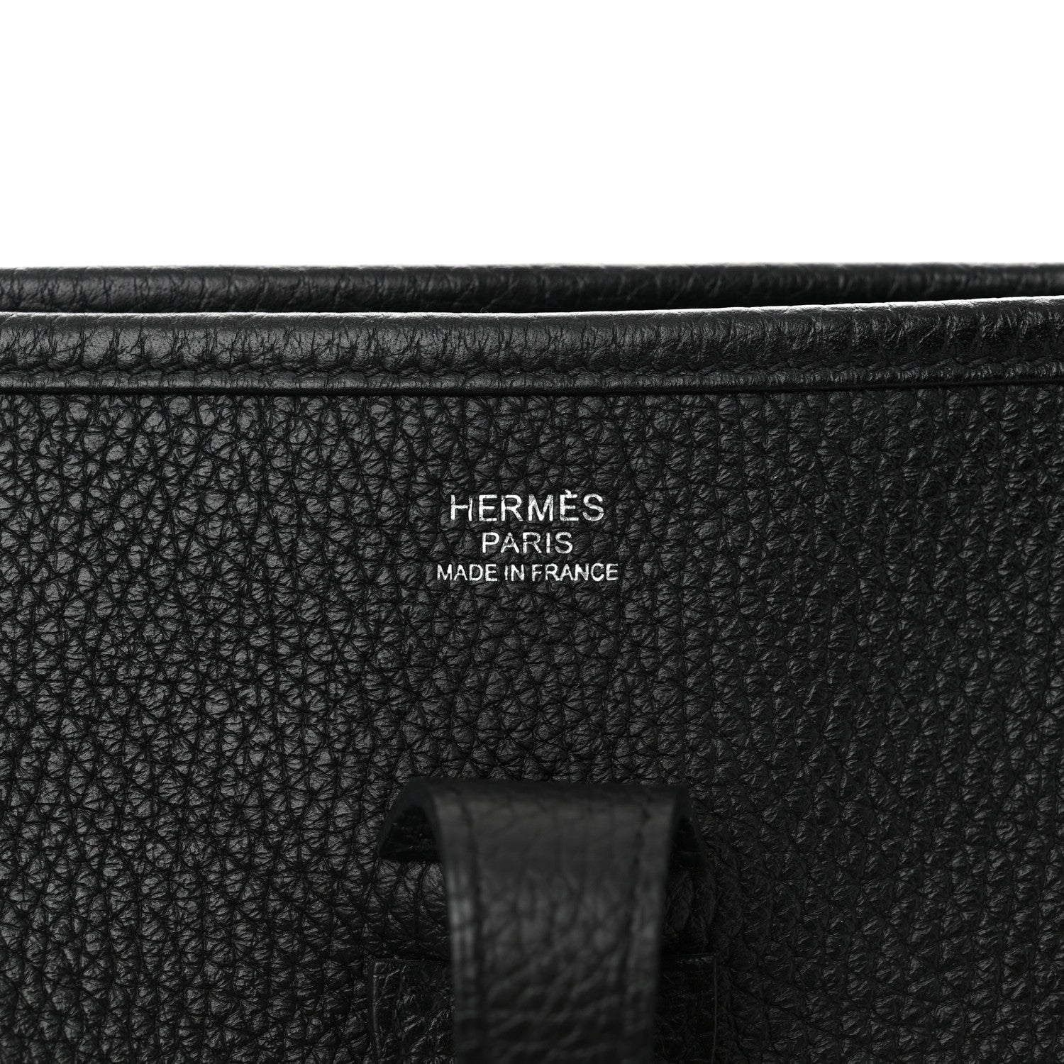 Hermes Taurillon Clemence Evelyne III PM  Black 6 of 10