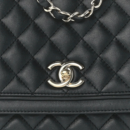 Chanel Lambskin Quilted Medium Lovely Day Flap Black 9 of 13