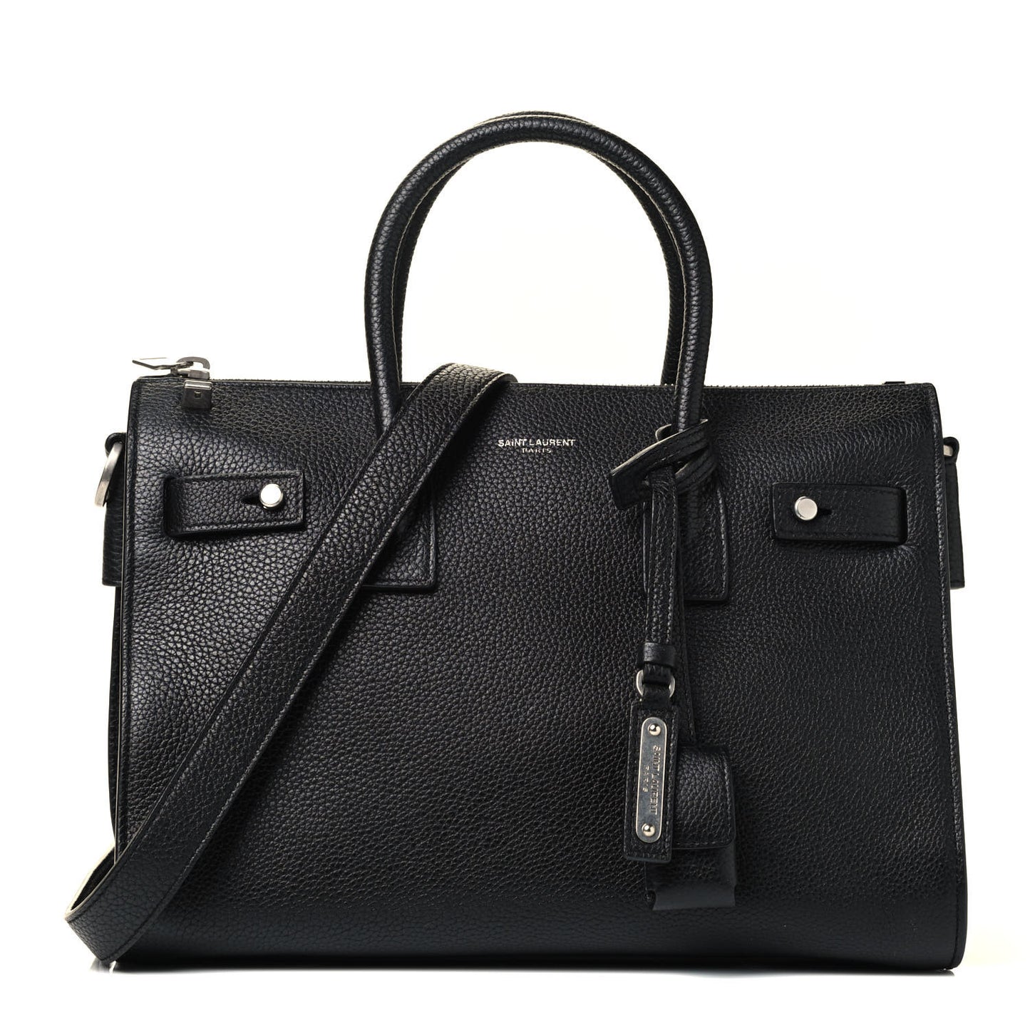 Grained Calfskin Baby Supple Sac De Jour Black
