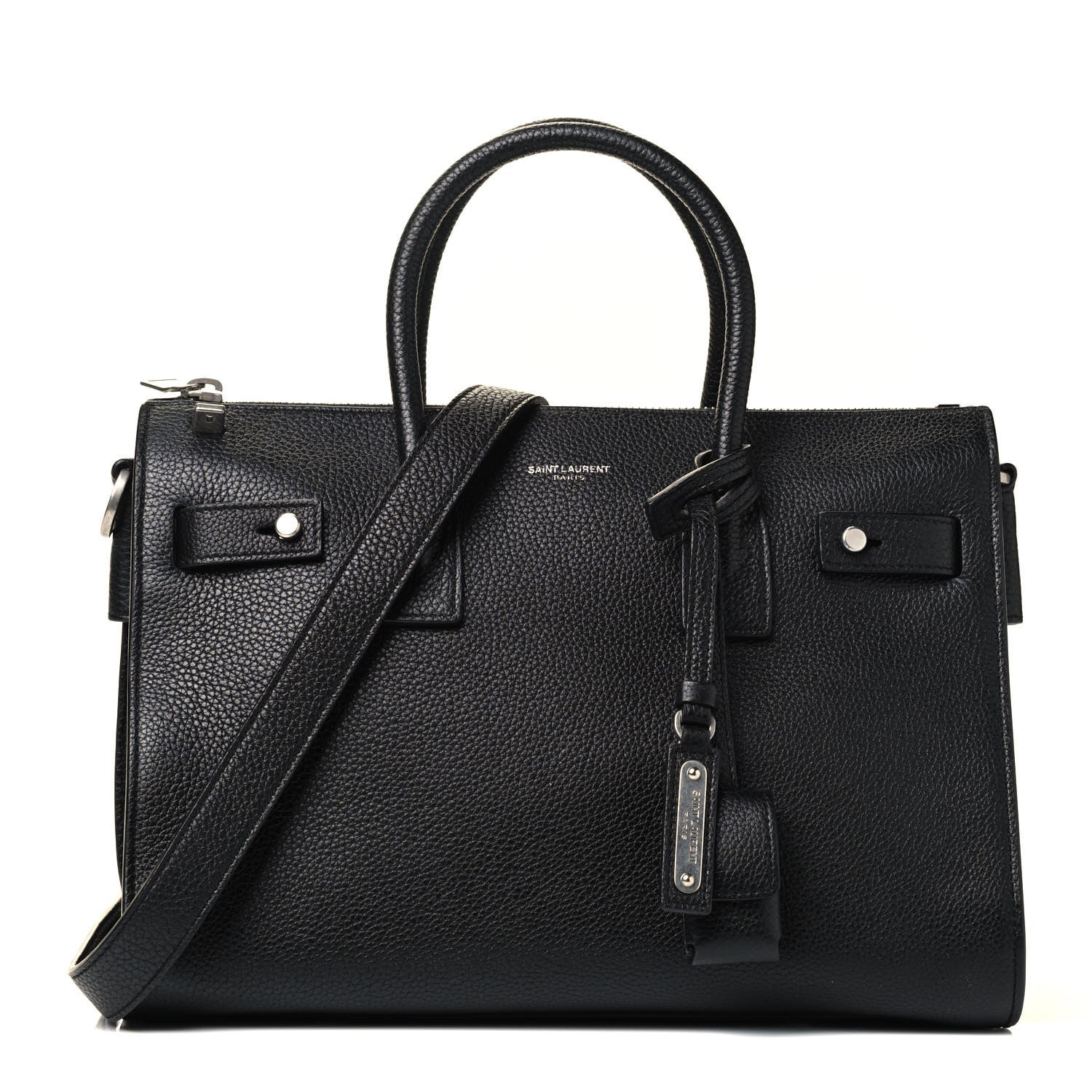 Saint Laurent Grained Calfskin Baby Supple Sac De Jour Black 1 of 4