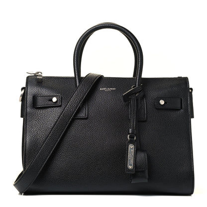 Saint Laurent Grained Calfskin Baby Supple Sac De Jour Black 1 of 4