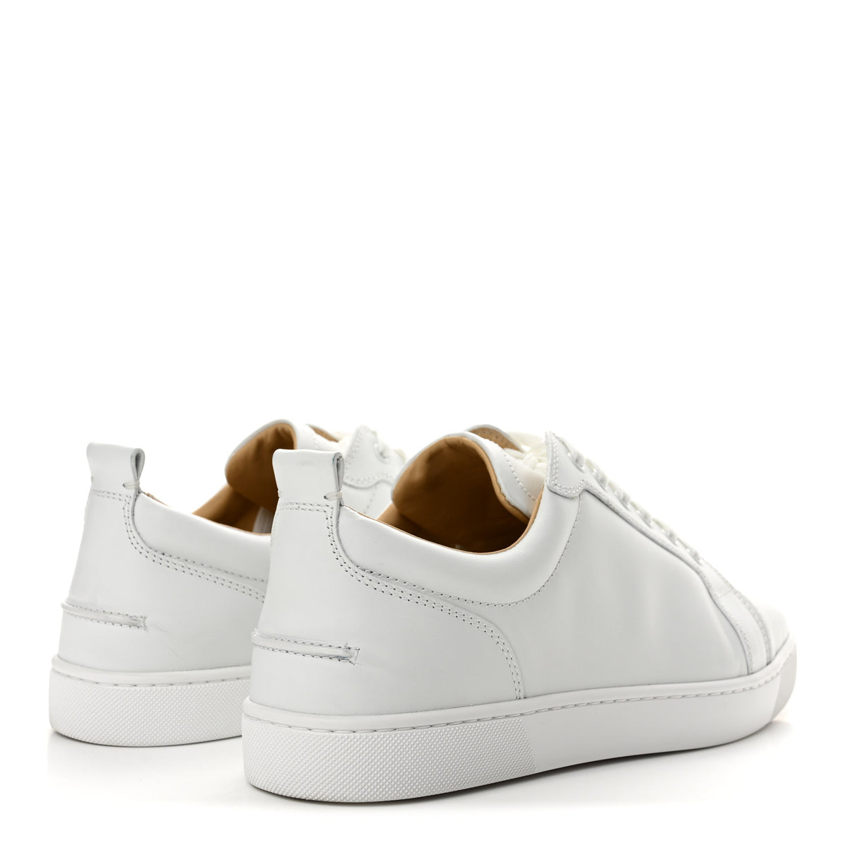 Christian Louboutin Calfskin Mens Louis Junior Flat Sneakers 44 White 5 of 10