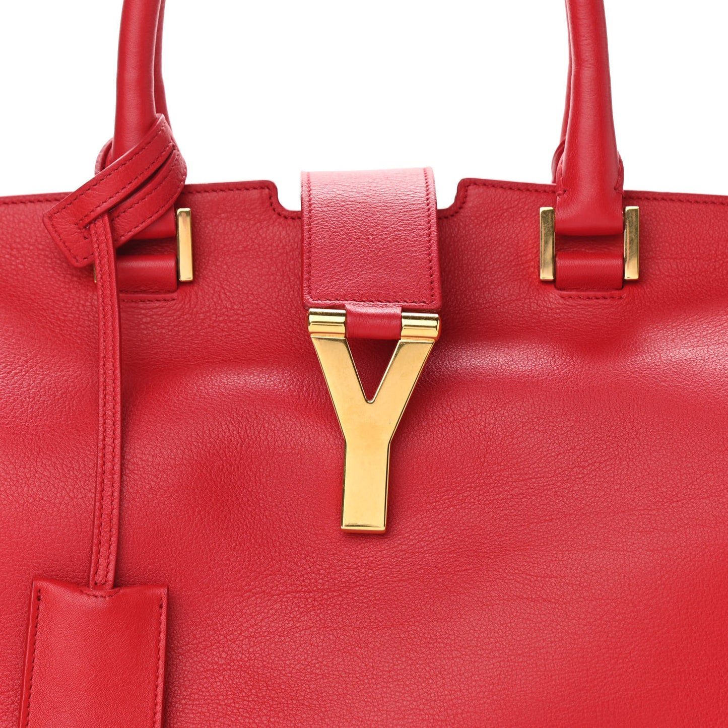 Calfskin Medium Classic Y Cabas Red