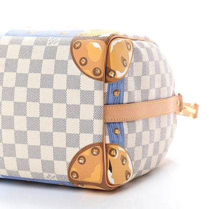 Louis Vuitton Damier Azur Summer Trunks Speedy Bandouliere 30 9 of 11