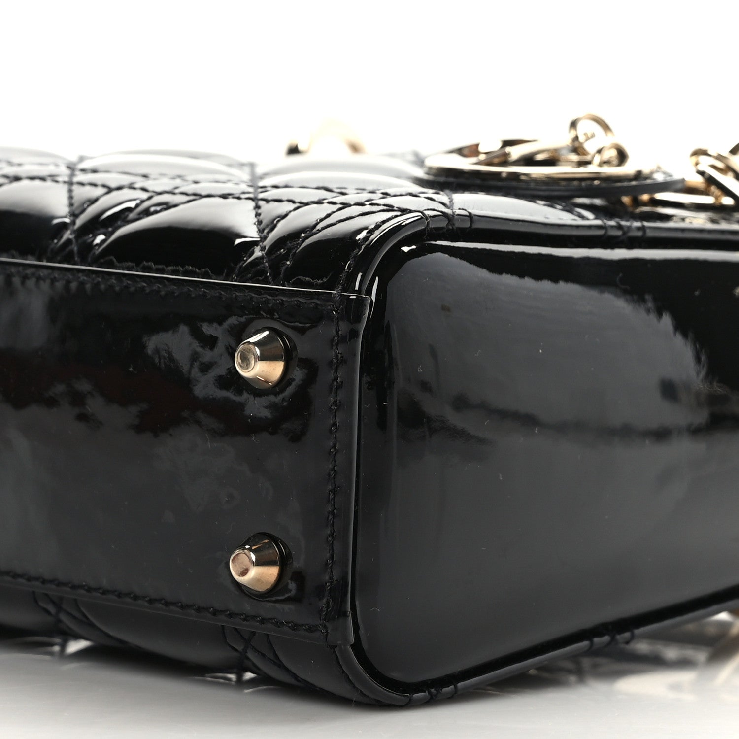 Christian Dior Patent Cannage Mini Lady Dior Black 8 of 8