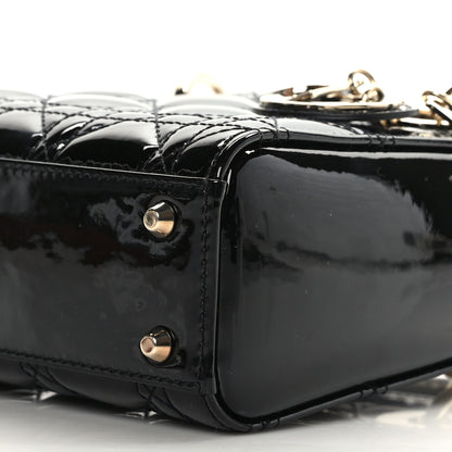 Christian Dior Patent Cannage Mini Lady Dior Black 8 of 8