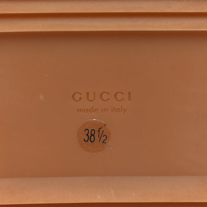 Gucci New Denim GG Monogram Angelina Platform 55mm Slide Sandals 38.5 Blue 7 of 8